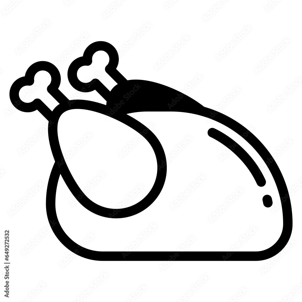chicken, thanksgiving icon chicken, thanksgiving icon