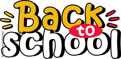back to school isolated style