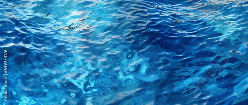 water texture sea ripple background wave summer clear banner blue abstract. Generative AI.