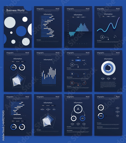 Vector graphics infographics with mobile phone. Template for creating mobile applications, workflow layout, diagram, banner, web design, business reports