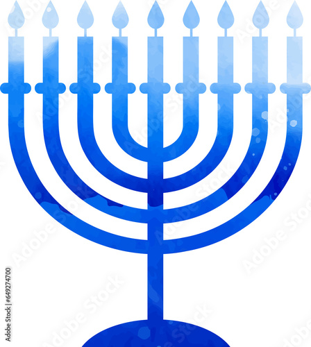 Hanukkiah - traditional Hanukkah candlestick