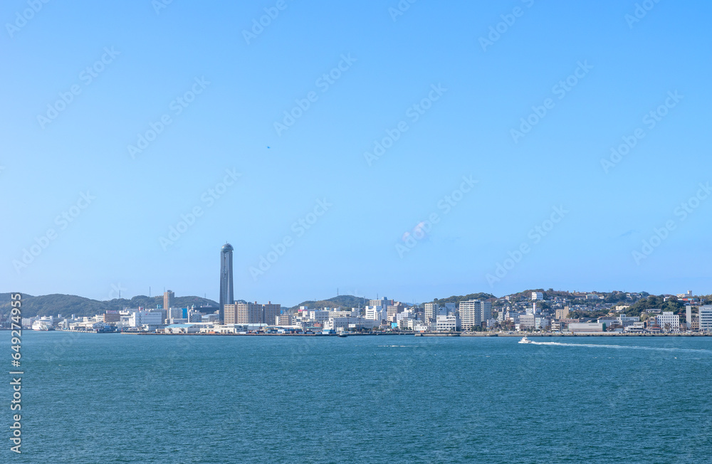 門司港から下関を望む風景