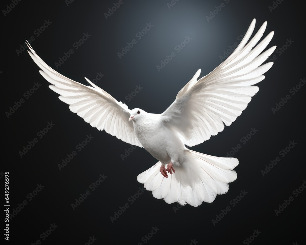 Fototapeta premium white dove in flight