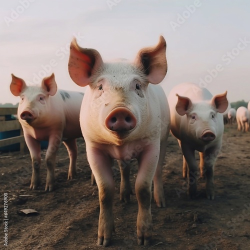Pigs on a farm © Алена Ваторина