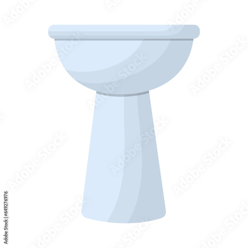 sink or washbasin for the bathroom. vector illustration