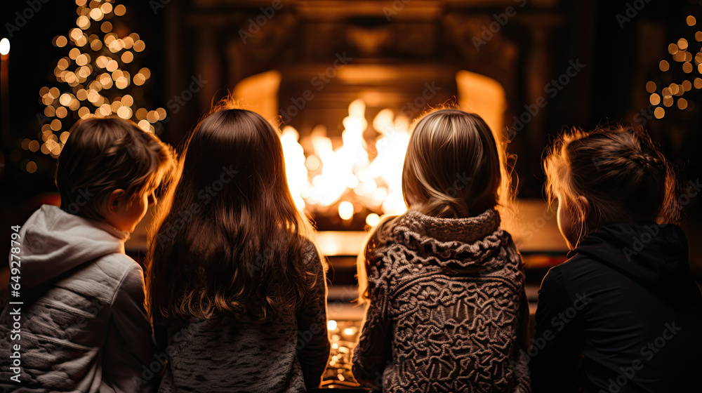 Children sitting for Fireplace (Generated with AI) Children sitting for Fireplace (Generated with AI)