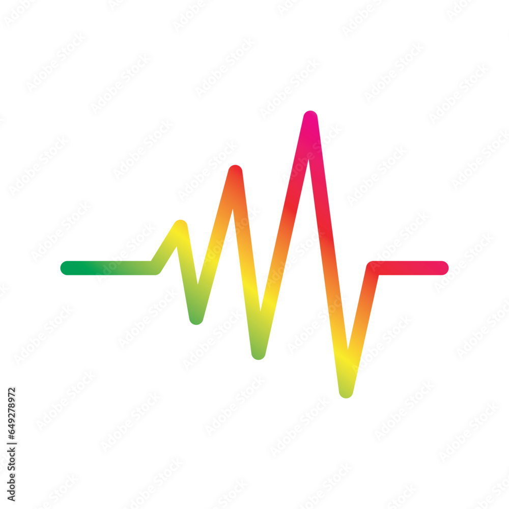 Sound waves vector illustration Sound waves vector illustration