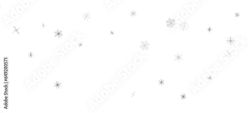 Fotografia Snowflake Bliss: Striking 3D Illustration Showcasing Falling Holiday Snowflakes