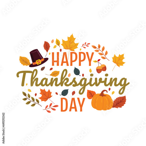 Happy thanksgiving autumn holiday background photo