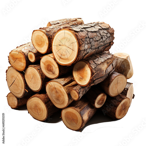 Firewood for heating 3d