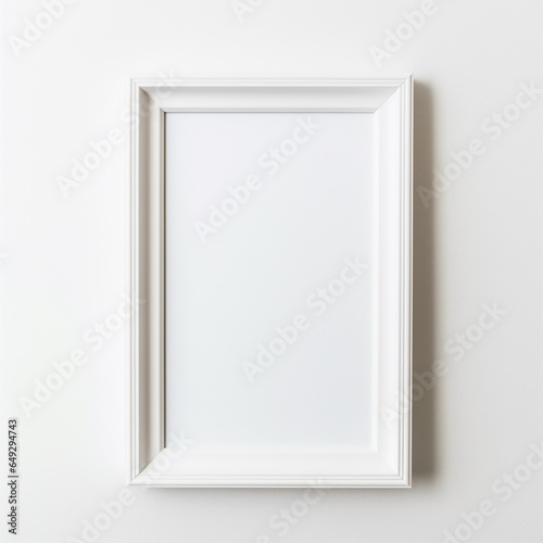 white frame on white wall