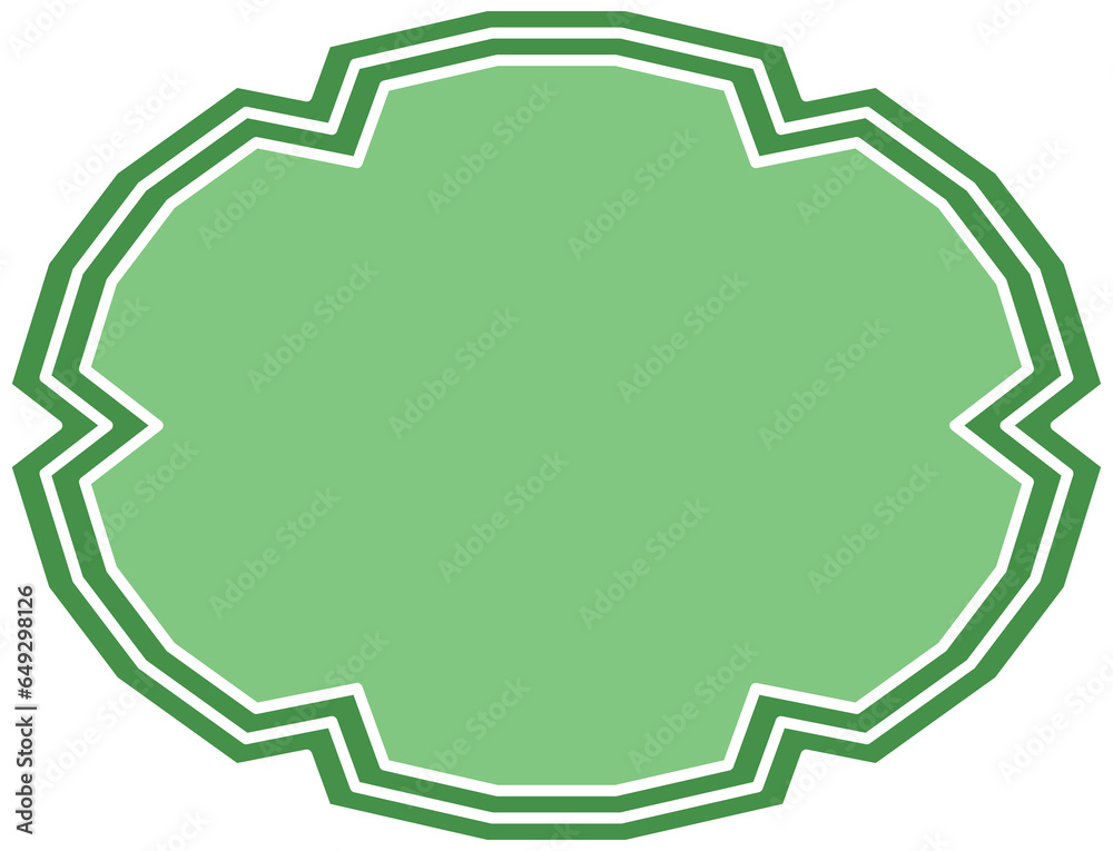 abstract groovy green decoration