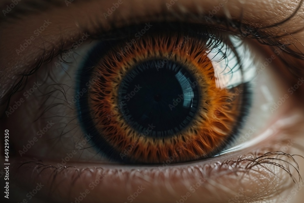 AI Artistry: Mesmerizing Macro Photography of a Human Eye