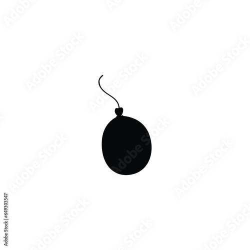 Bomb icon. Simple style event company poster background symbol. logo design element. Bomb t-shirt printing. Vector for sticker.