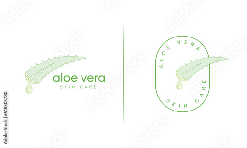 Aloe vera skin care logo