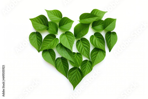 Nature's Love Note: Heart-shaped Leaf, a Symbol of Affection and Harmony in Verdant Green
