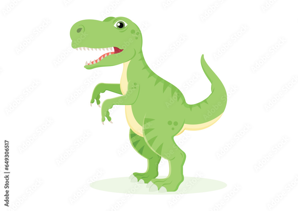 T-rex Dinosaur Cartoon Character Vector Illustration T-rex Dinosaur Cartoon Character Vector Illustration