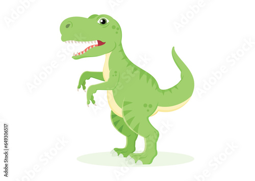 T-rex Dinosaur Cartoon Character Vector Illustration © MihaiGr