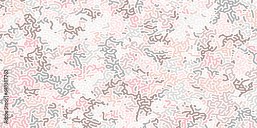 Abstract organic seamless pattern in pink, gray and brown © Sharmin