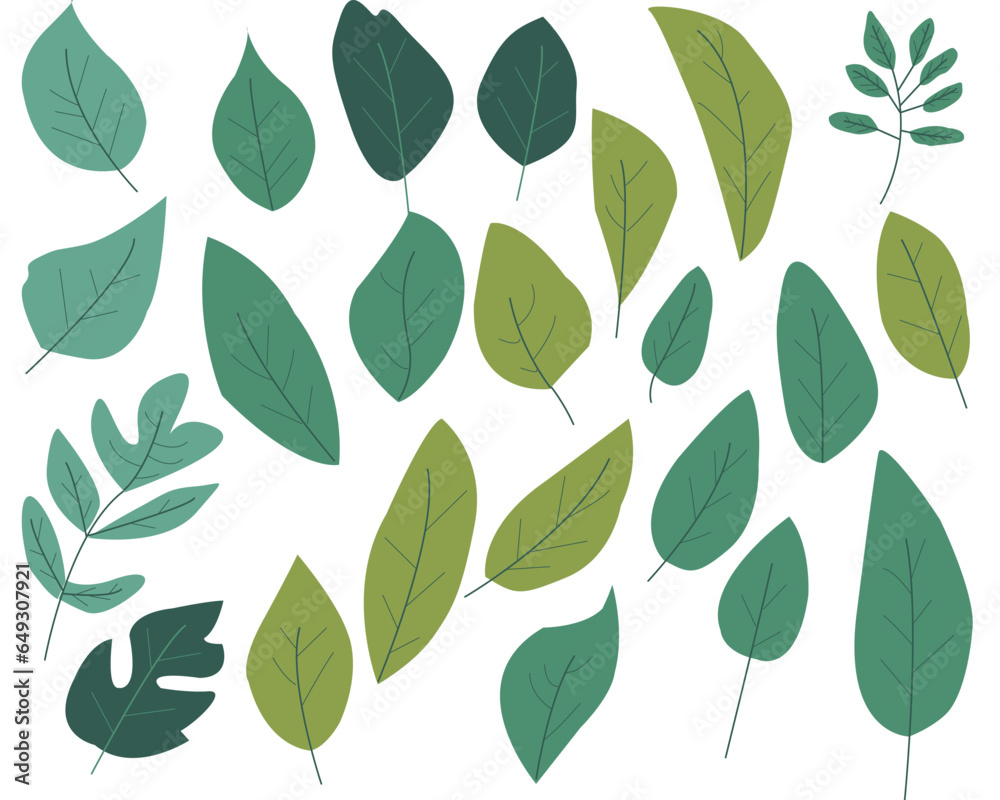 seamless pattern illustration with green leaves. seamless pattern illustration with green leaves.