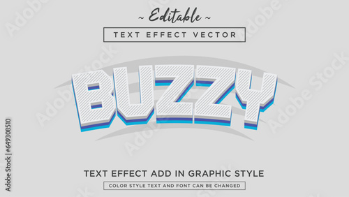Cool and simple color combination text effect style 