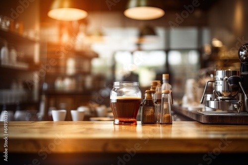 Blurred background image of coffee shop