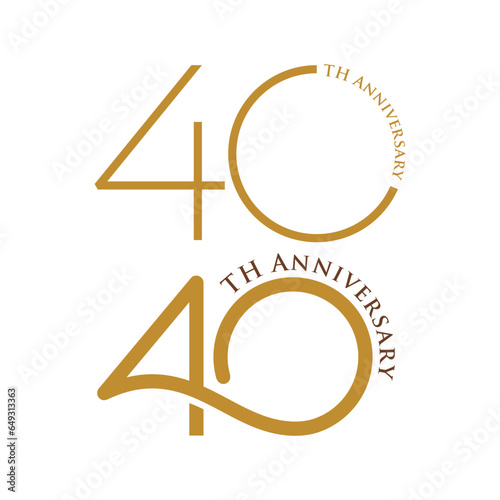 40th anniversary logo