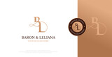 Initial BL Logo Design Vector 