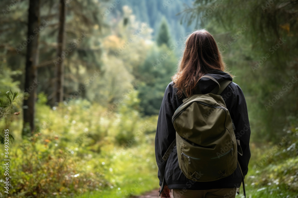 Solo Female Trek in the Forest