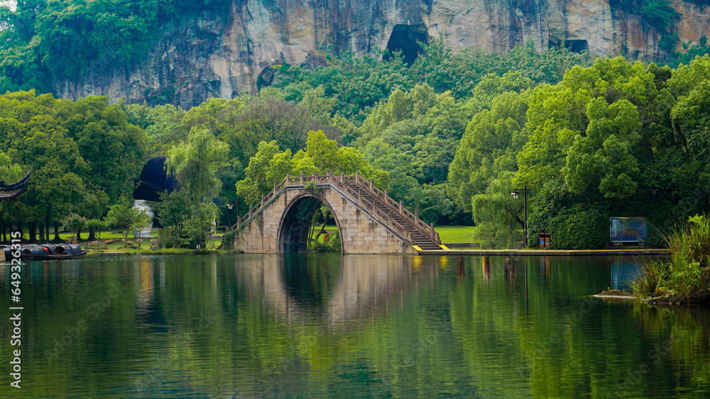 The scenery near Hangzhou Bridge in China The scenery near Hangzhou Bridge in China