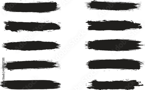 Big vector set hand drawn illustration. Ink brush strokes texture, grunge collection for text, card design, boxes, frames, banners.