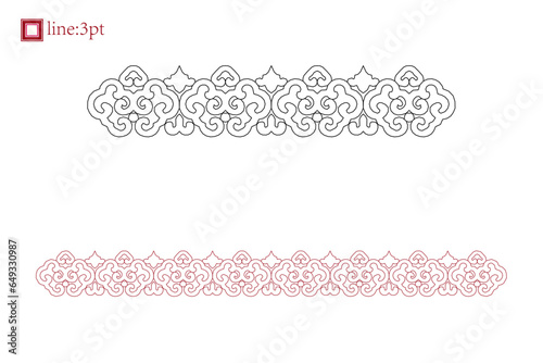 Luxury festive Chinese oriental traditional culture premium classical decoration red gold line art design vector illustration. Covers, greeting cards, logos, packaging, posters, backgrounds -Greeting 