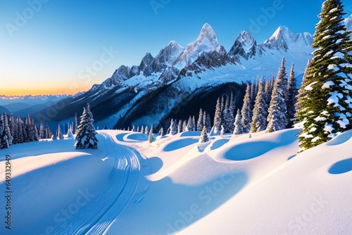 winter landscape in the mountains © Izhar