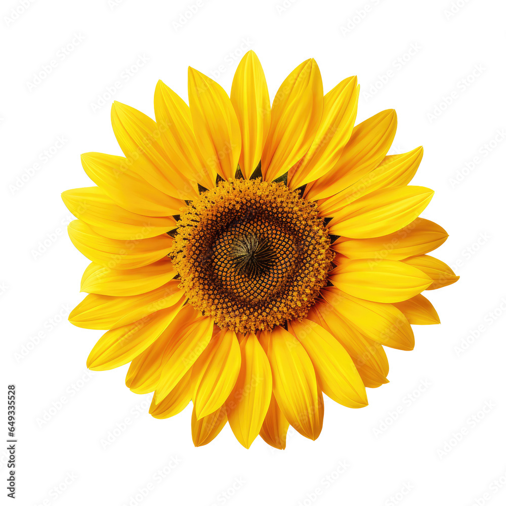 Fototapeta premium sunflower isolated on white