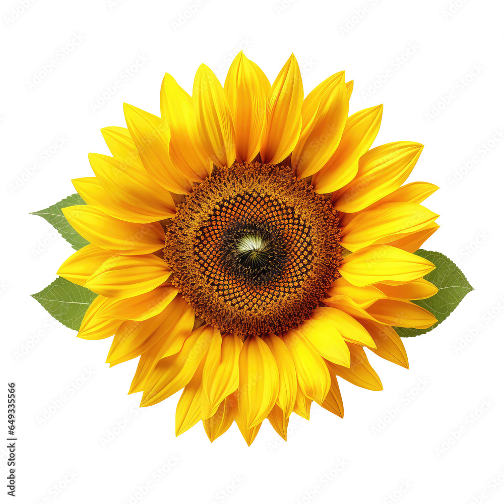 Fototapeta premium sunflower isolated on white