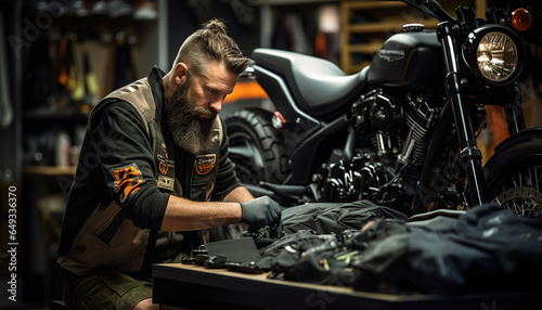 technician repairing motorcycle © IMRON HAMSYAH