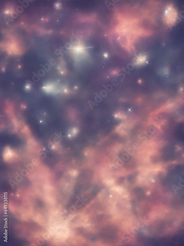 Distant stars background. Galaxy. AI Generated