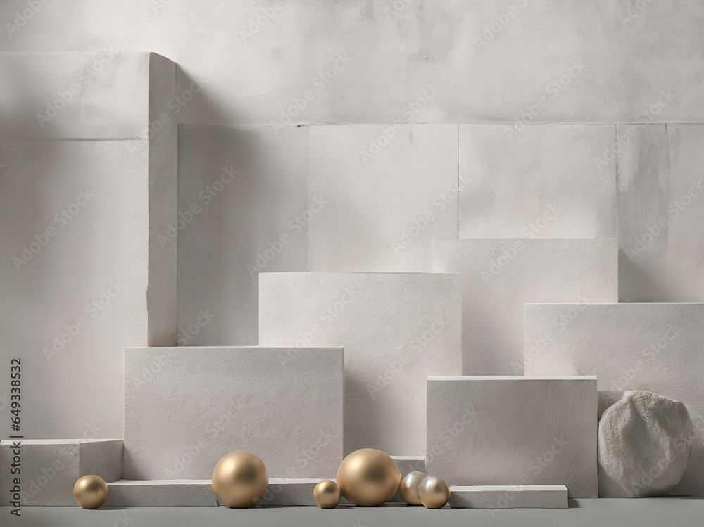 Versatile Product Display: Empty Podium and Stand Versatile Product Display: Empty Podium and Stand