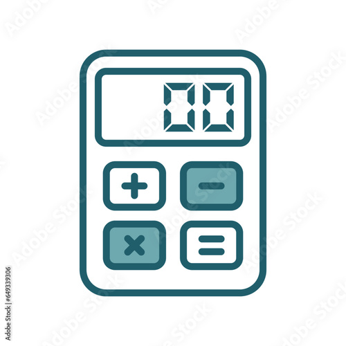 calculator icon vector design template simple and clean