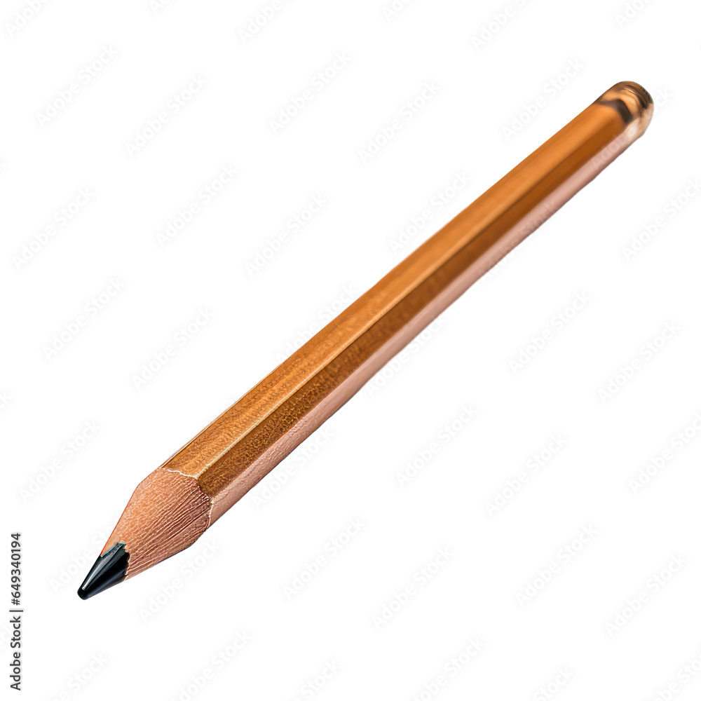 Pencil isolated on transparent background. Concept of school, education and stationery. Pencil isolated on transparent background. Concept of school, education and stationery.