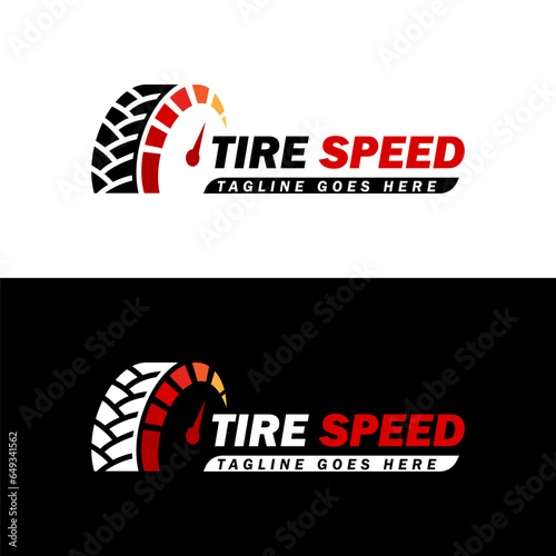 tire speed logo design vector icon symbol illustration