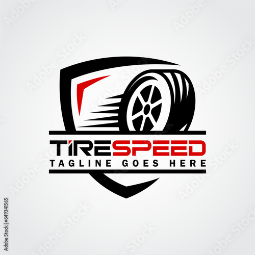 tire speed logo design vector icon symbol illustration