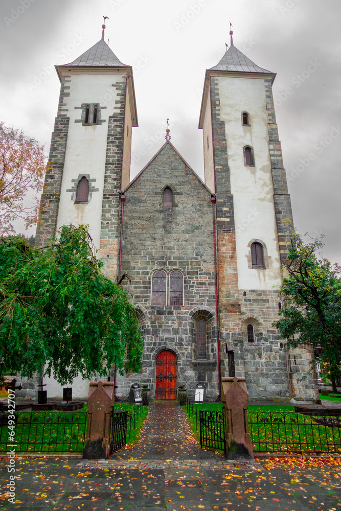 St. Mary's Church in Bergen - obrazy, fototapety, plakaty 