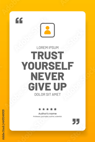 3D bubble testimonial banner, quote, infographic. Social media post template designs for quotes. Empty speech bubbles, quote bubbles and text box. Vector Illustration EPS10.