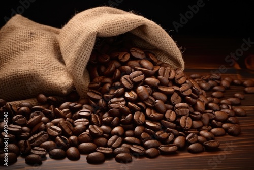 fresh roasted coffee beans closeup for background © Nataliia
