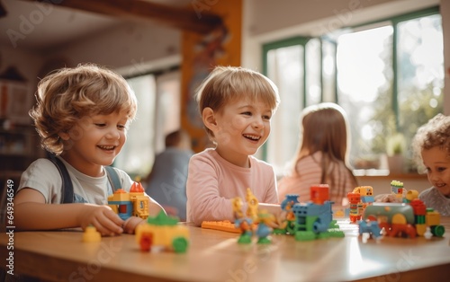 Happy Daycare Adventures Children at Play