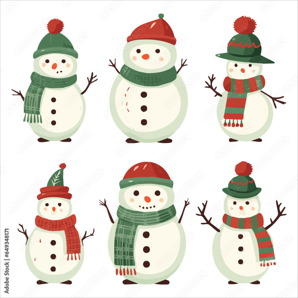 set of snowman