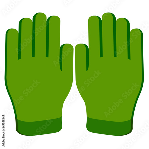 Gloves icon vector in winter season. Gloves design as an icon, symbol, winter or Christmas celebration. Gloves icon in graphic resource for cold season design. Winter clothes to keep the body warm