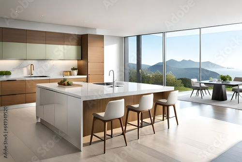 modern kitchen interior Generated Ai © SK Collection