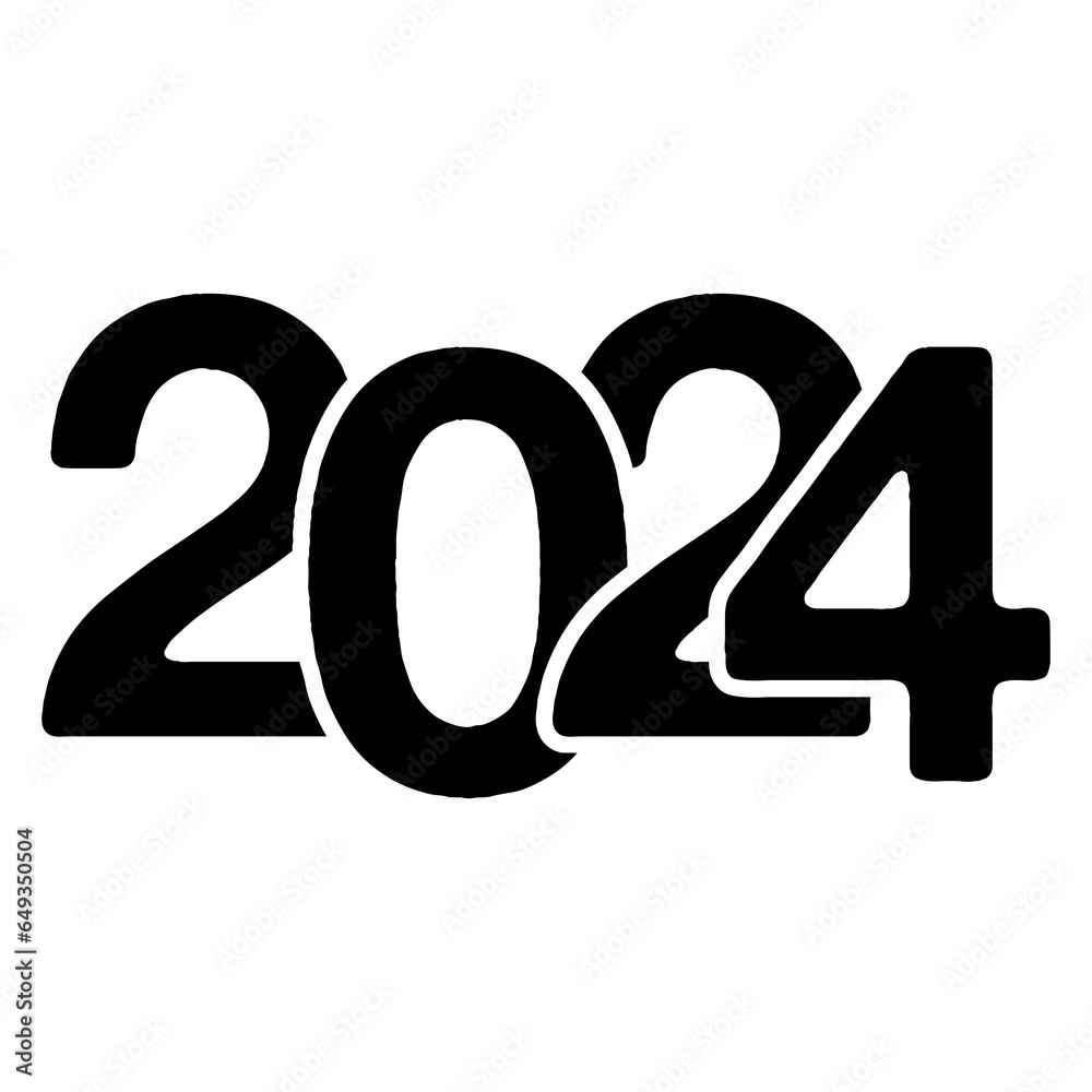 2024, ano 2024, feliz ano novo 2024, 2024 vetor, 2k24, ilustración de